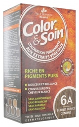 [3CH087] COLOR &amp; SOIN. Flacon 60ml  blond foncé cendré 6A