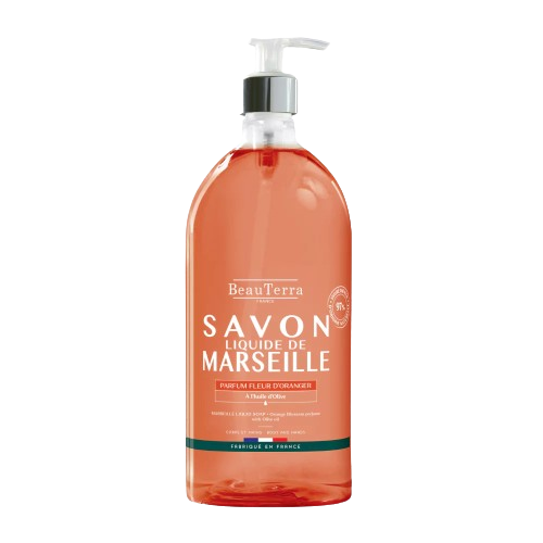 [BTRA008] SAVON LIQUIDE DE MARSEILLE FLEUR D'ORANGER 1L