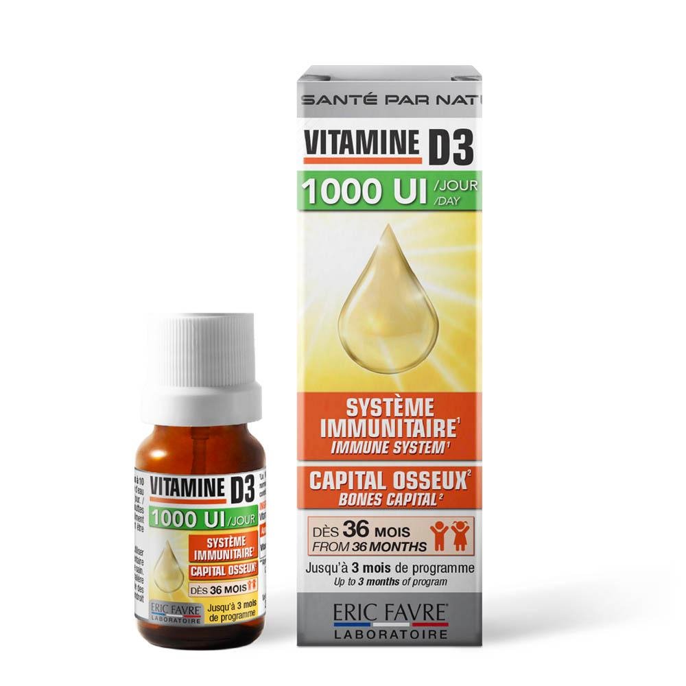 [EFW202] Vitamine D3 GOUTTES 1000UI 200ML